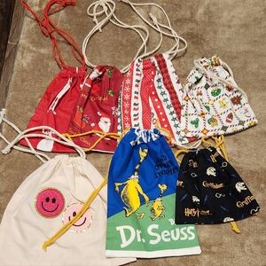 Drawstring Bag. Various Small Bags 5 Doll Each Or 2 Fo 8 Doll.